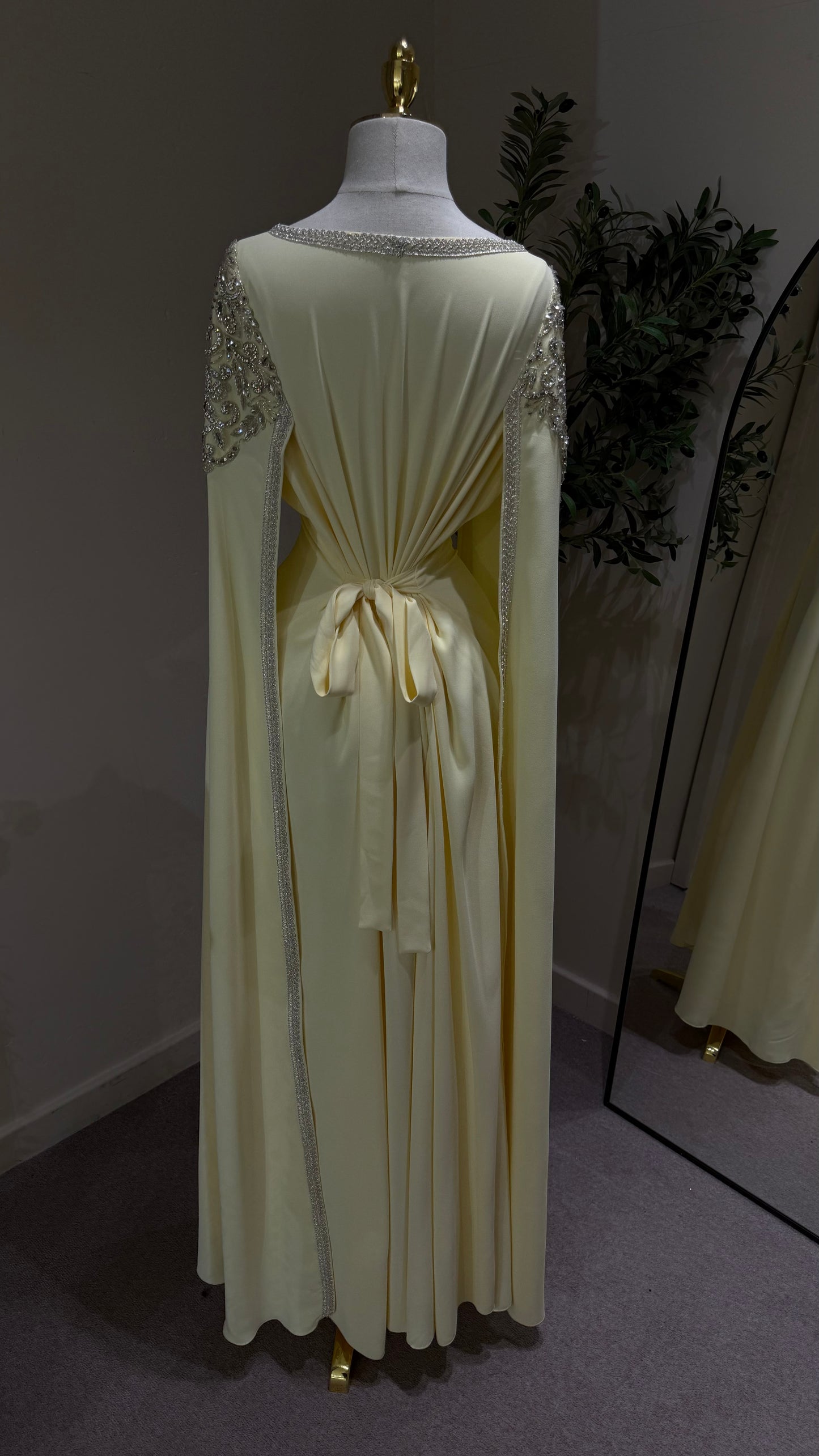 Yellow Khaliji Kaftan