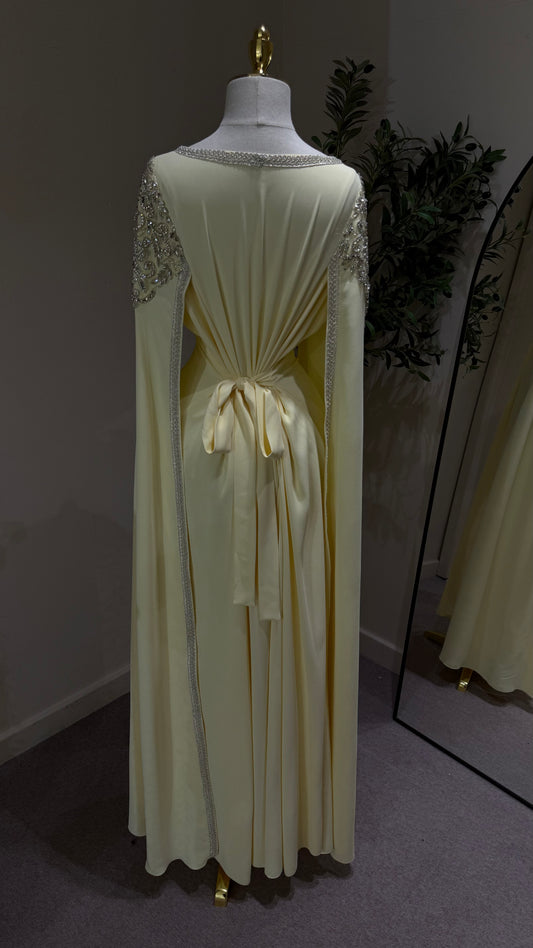 Yellow Khaliji Kaftan