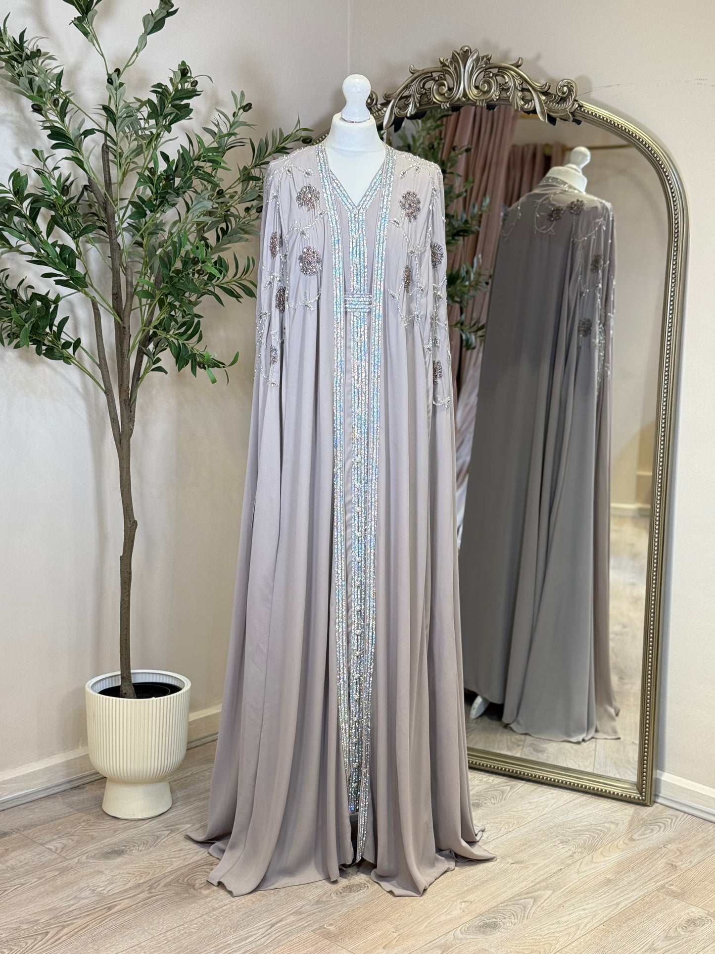 Adara Luxury Full Embalished Khaliji Caftan