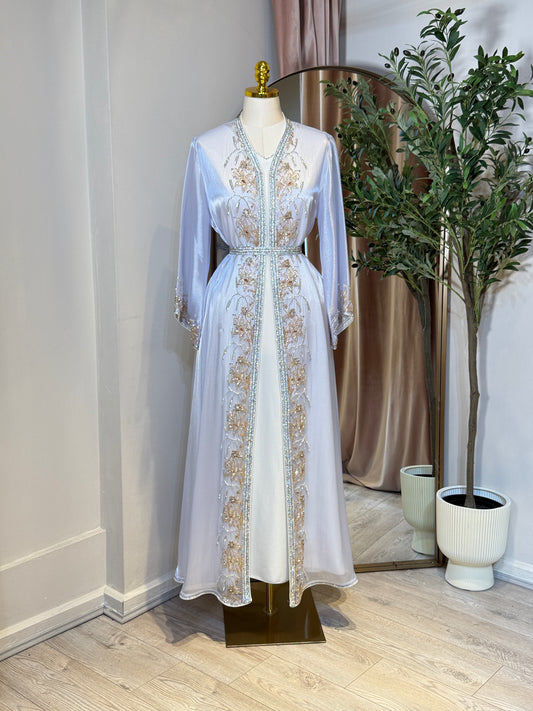 Halya Full Embellished Luxury Khaliji Caftan