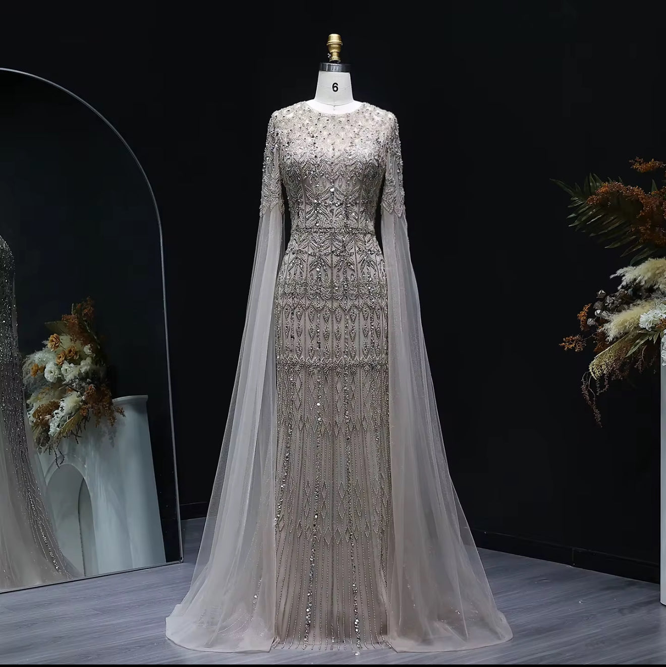Anisa Modest Hand Embellished Luxury Gown ( Pre-Order )
