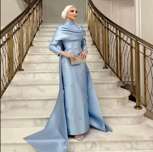 Sama Satin Hand Embellished Gown (Pre-Order)