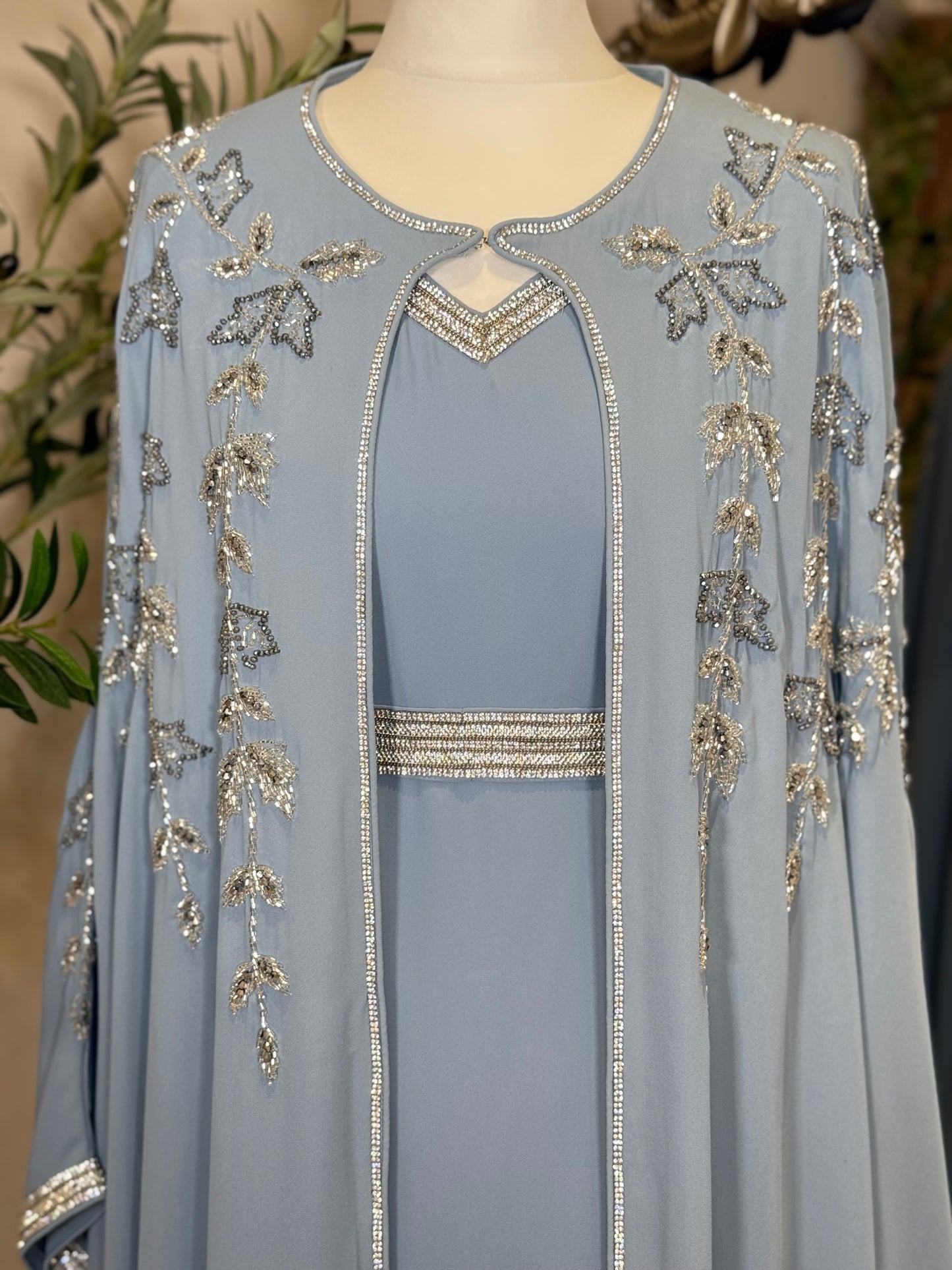 Elina Luxury Full Embalished Khaliji Caftan