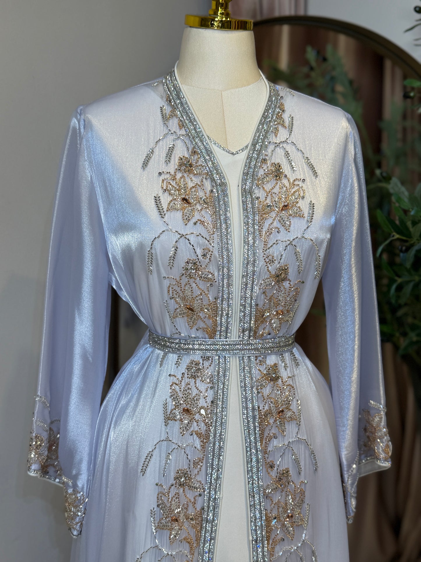 Halya Full Embellished Luxury Khaliji Caftan