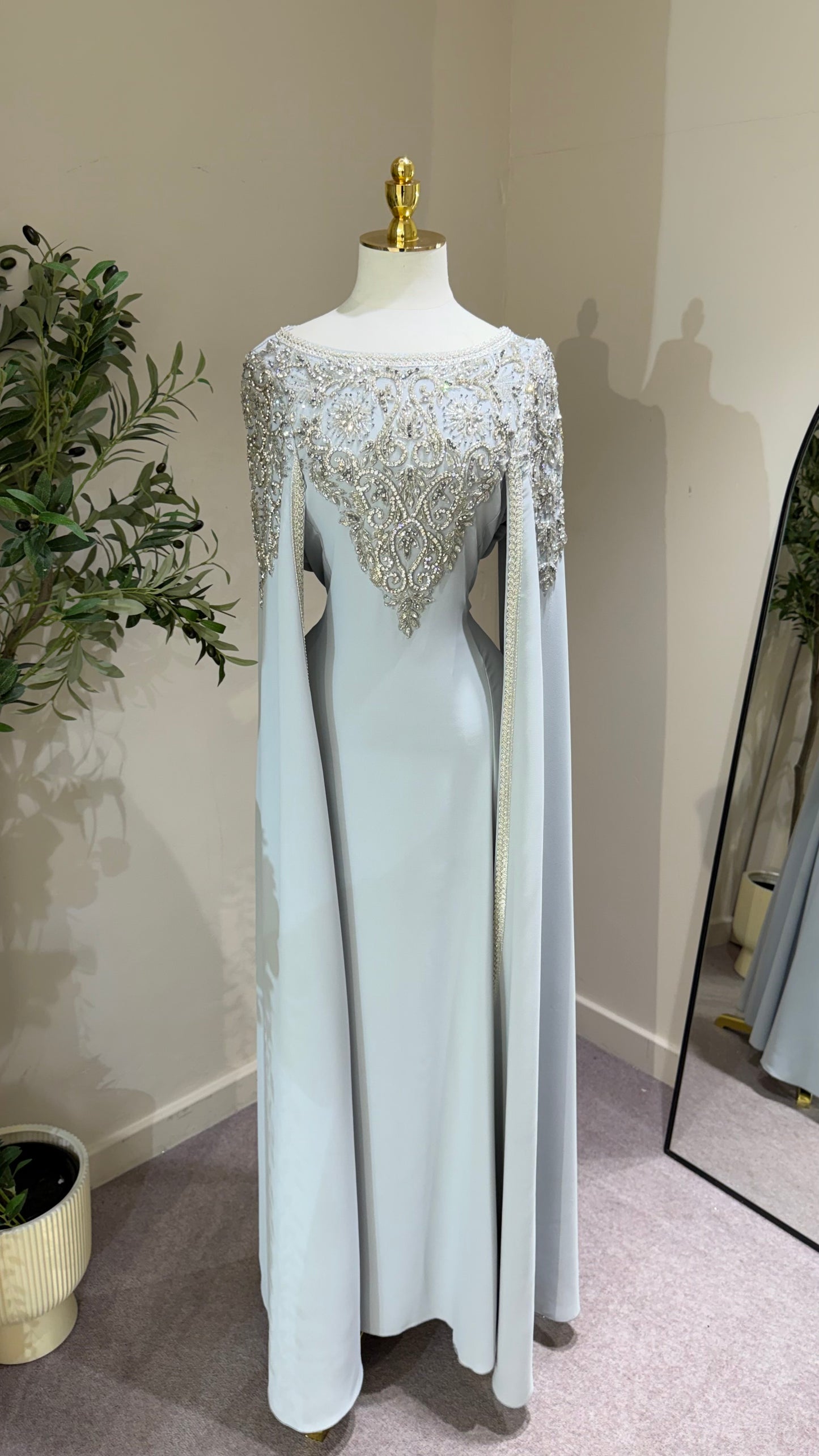Grey Khaliji Kaftan