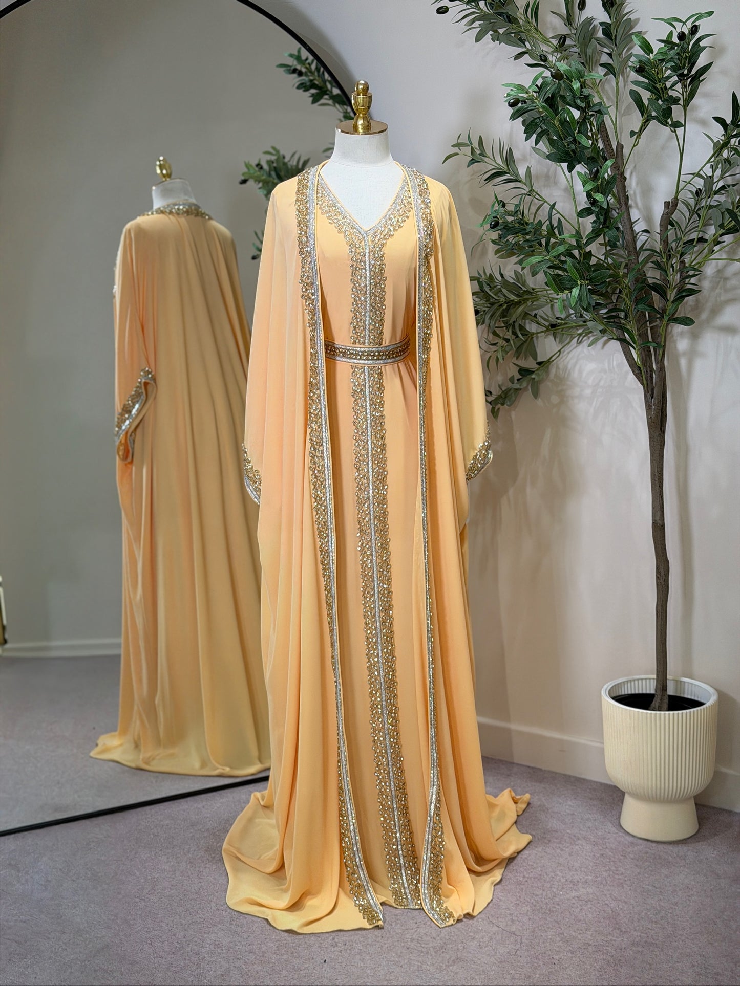 Hyam Hand Embellished Luxury Khaliji Caftan