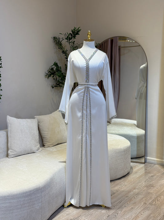 Sobha Satin Caftan Gown Style