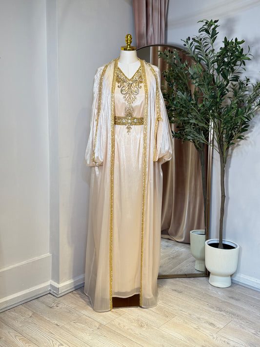 Mohraa Luxury 3 piece Khaleeji Caftan
