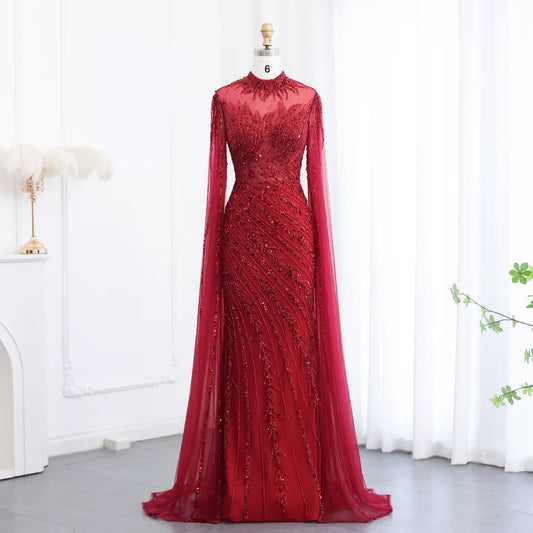 Shiza Red Handmade Gown ( Pre-Order )