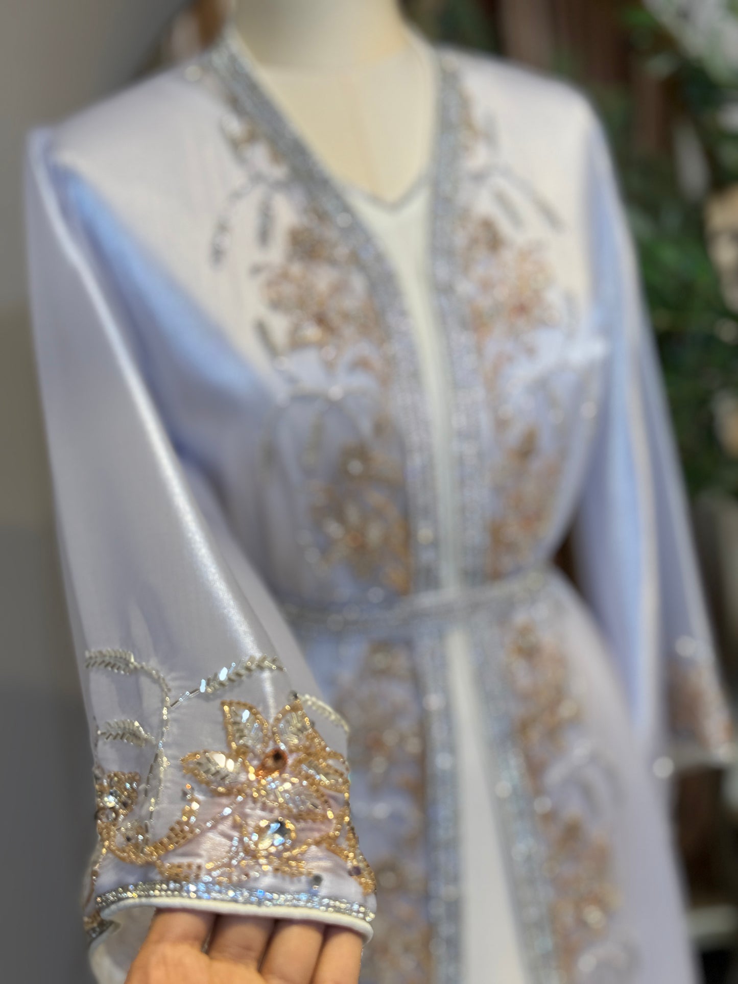 Halya Full Embellished Luxury Khaliji Caftan
