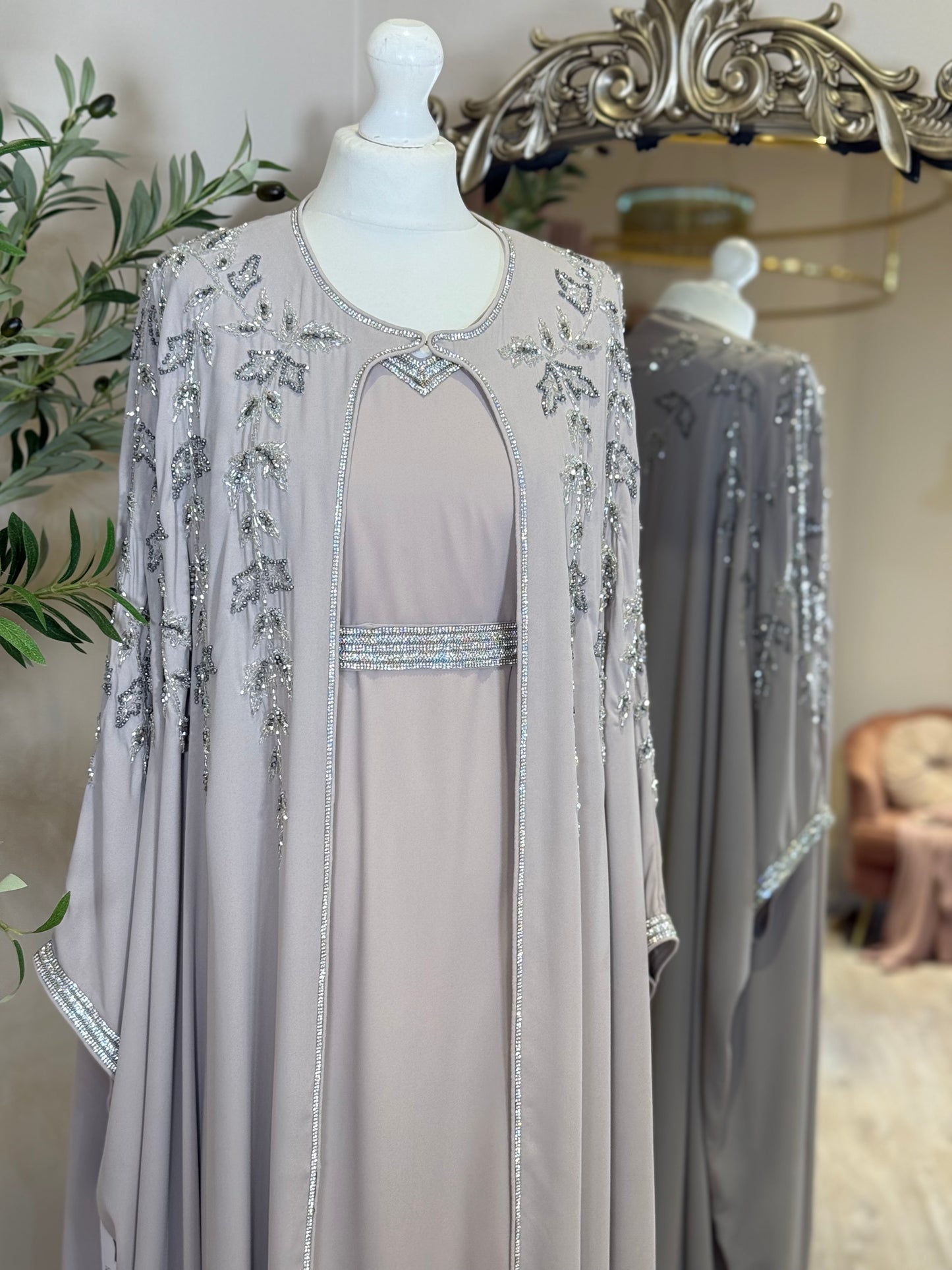 Elina Luxury Full Embalished Khaliji Caftan