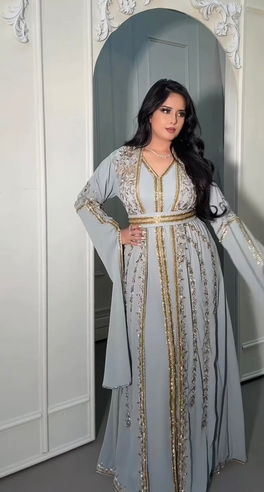 Sultana Long Flowy Sleeves Luxury Caftan