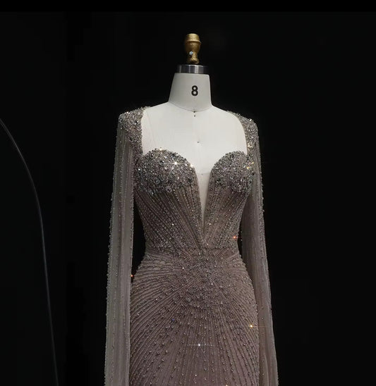 Almasa Hand Embellished Luxury Gown (Pre-Order)
