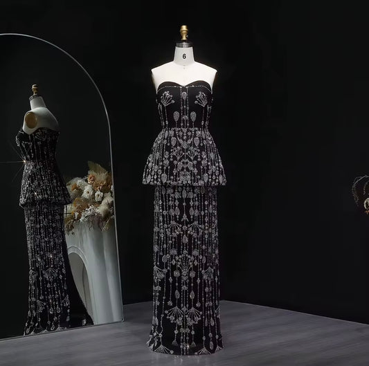 Lule Luxury Hand Embellished Gown (Pre-Order)