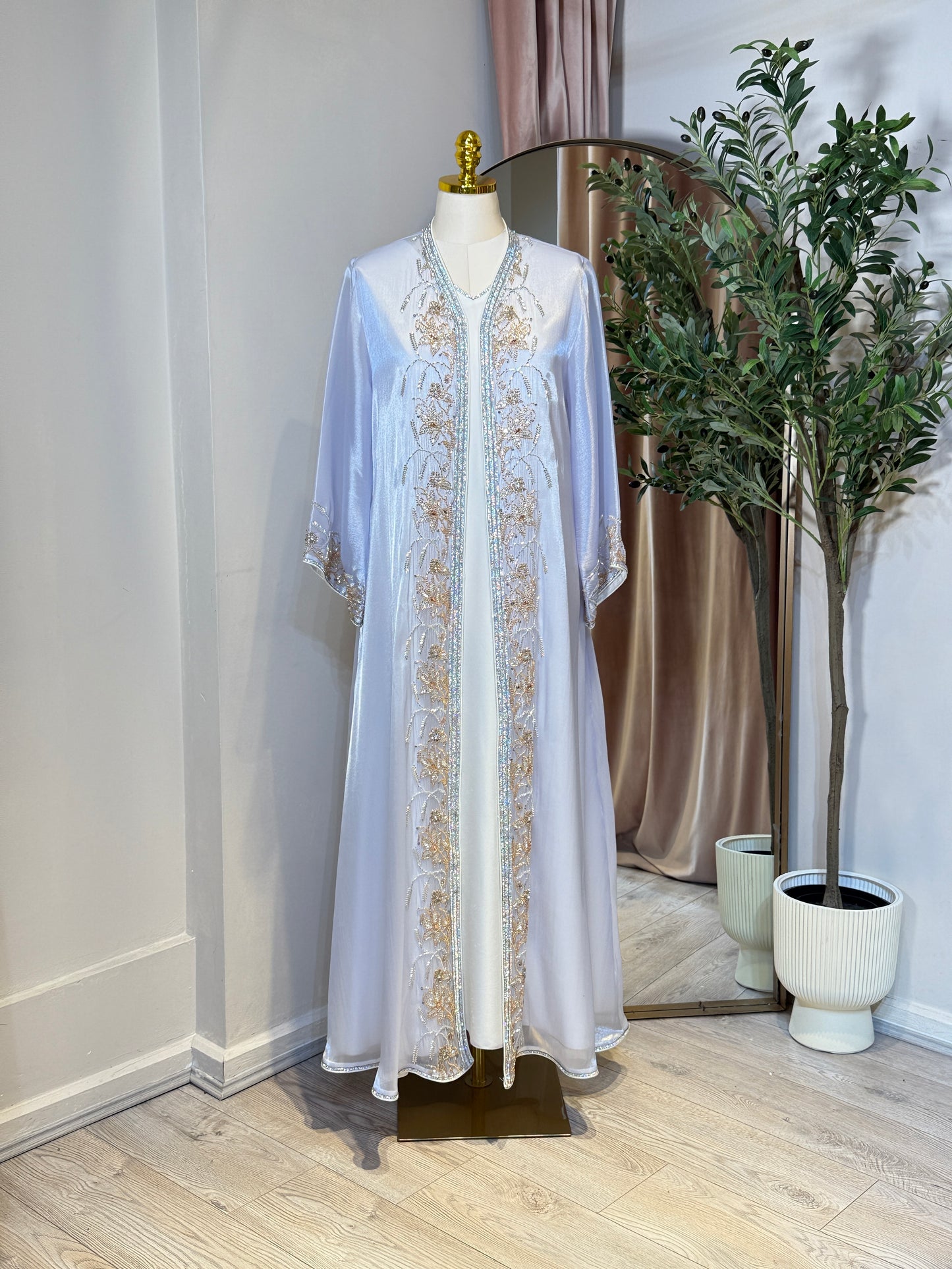 Halya Full Embellished Luxury Khaliji Caftan