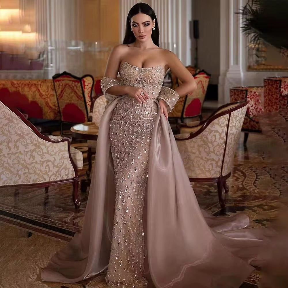 Lila Beige Handmade Gown ( Pre-Order )