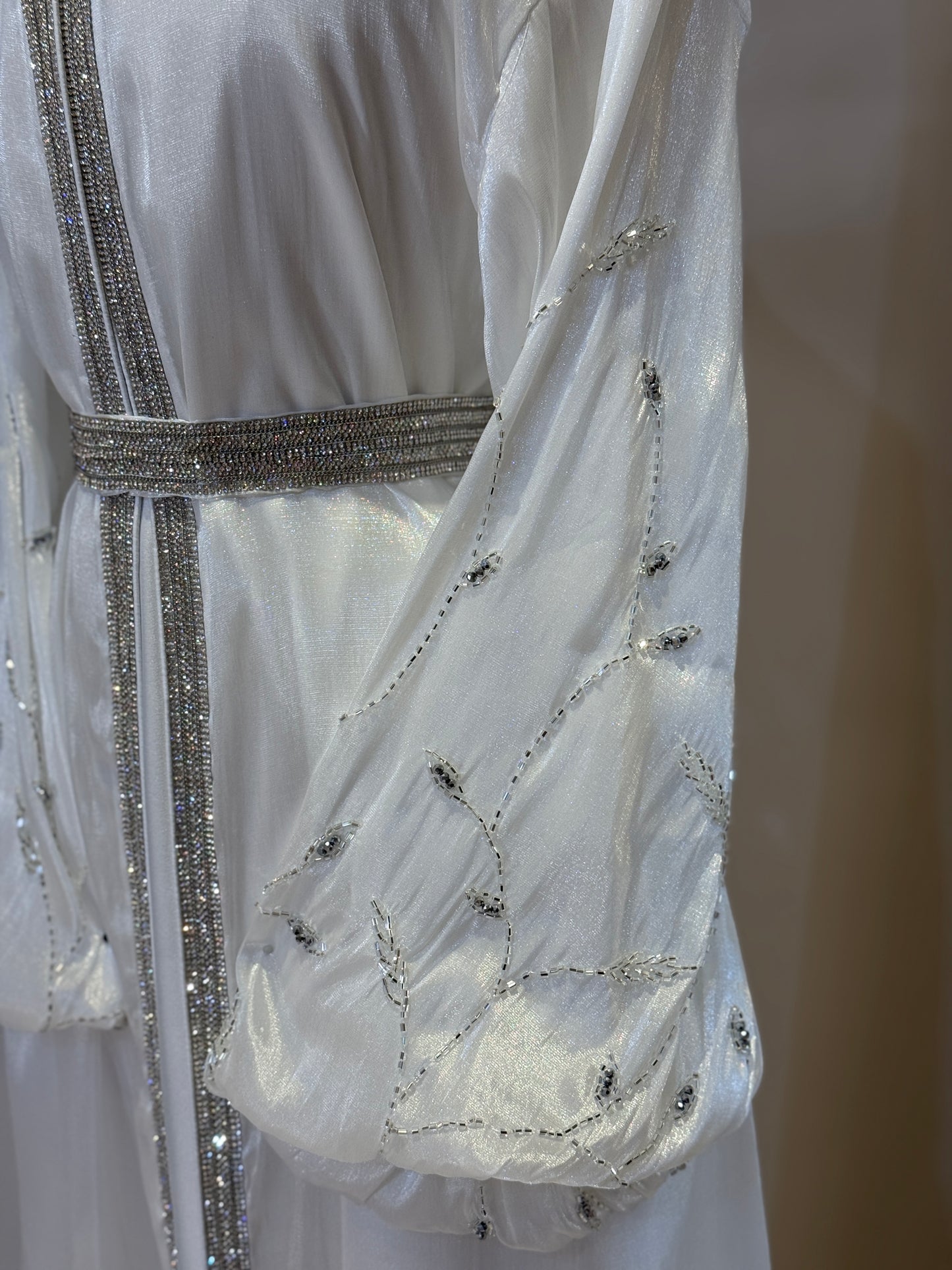 Elira White Luxury 3 Piece Caftan