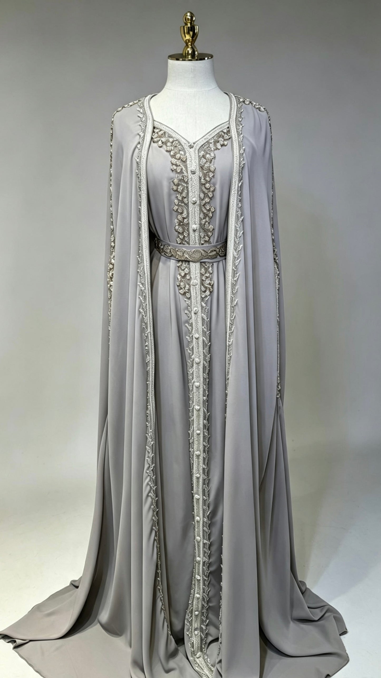 Grey Khaliji Kaftan