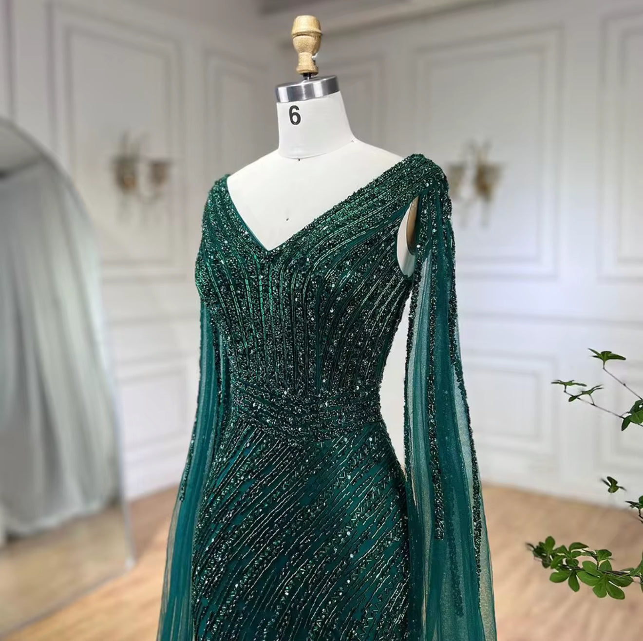 Naila Hand Embellished Luxury Gown ( Pre-Order )