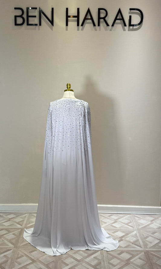 Nadine 2 Piece Abaya Under Piece is a Long Sleeves