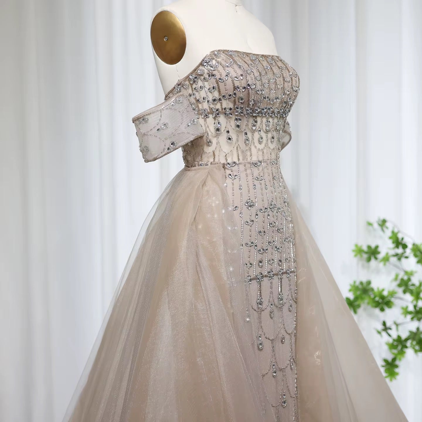 Lila Beige Handmade Gown ( Pre-Order )