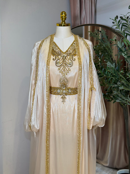 Mohraa Luxury 3 piece Khaleeji Caftan