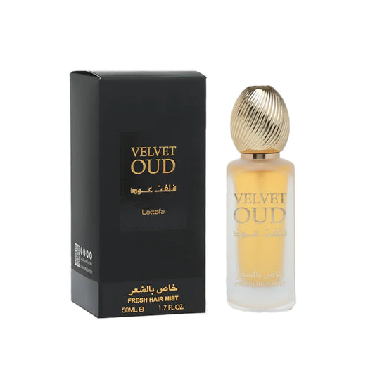 LATTAFA VELVET OUD HAIR MIST 50ml Contains Castor Oil Unisex