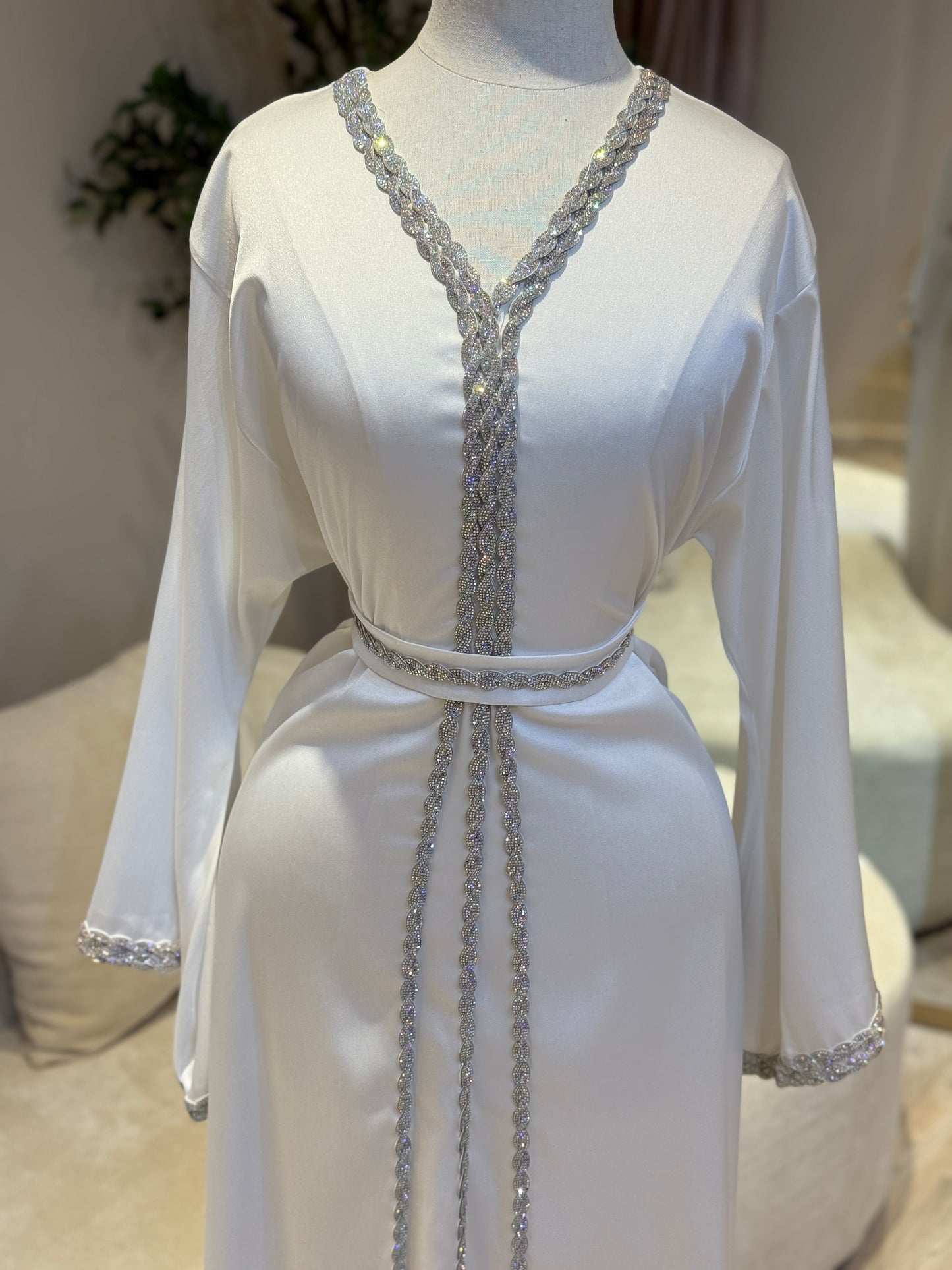 Sobha Satin Caftan Gown Style