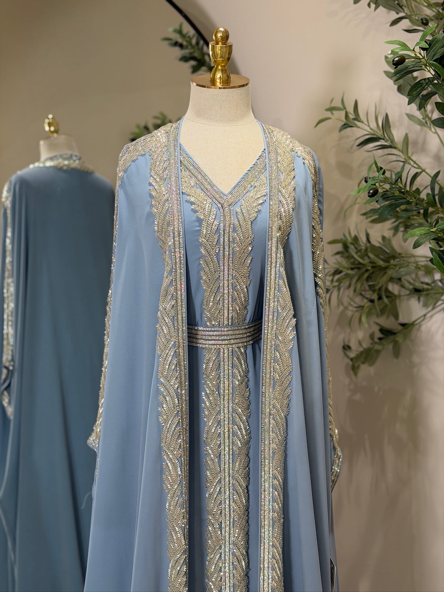 Hyam Hand Embellished Luxury Khaliji Caftan