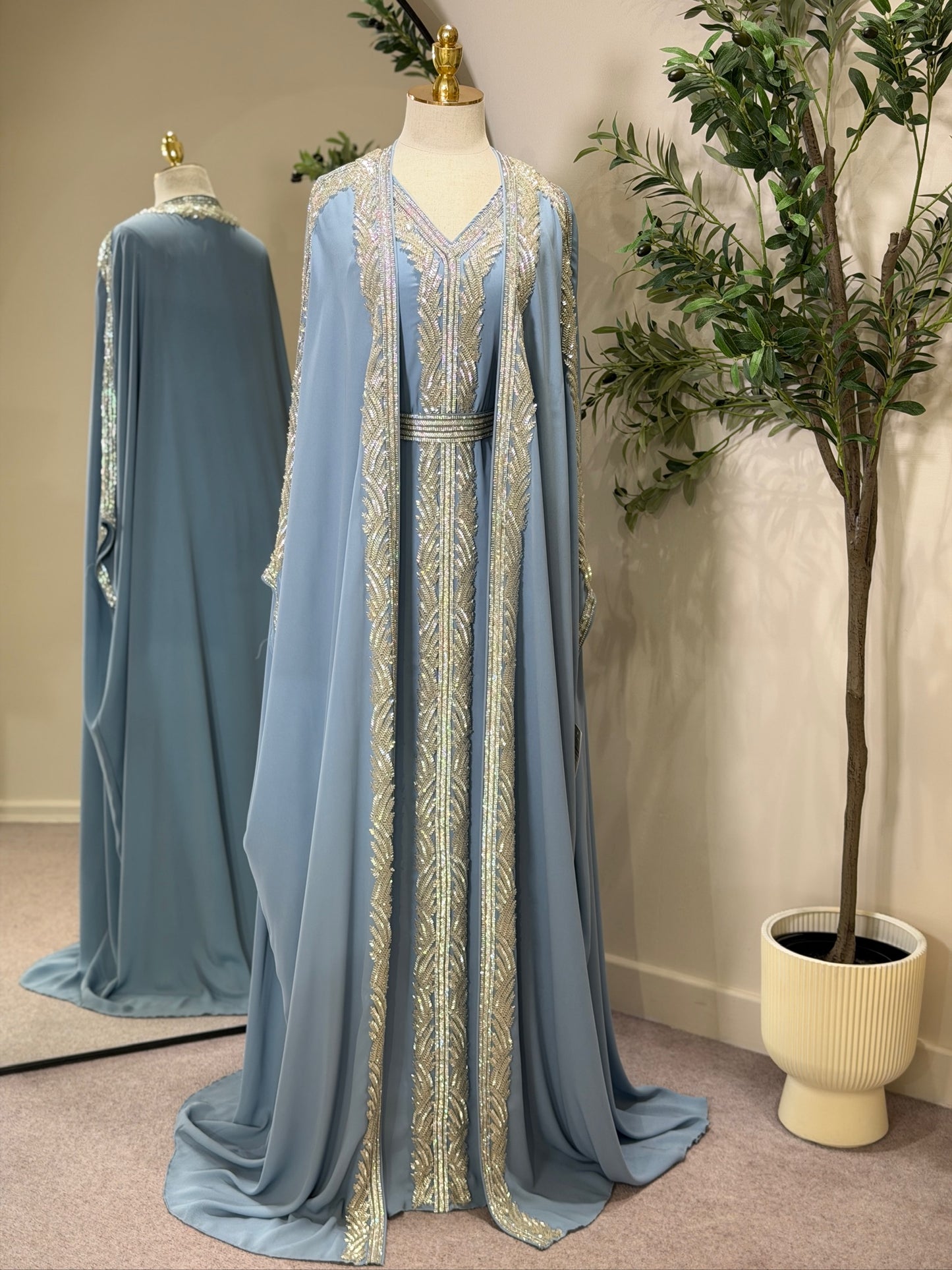 Hyam Hand Embellished Luxury Khaliji Caftan