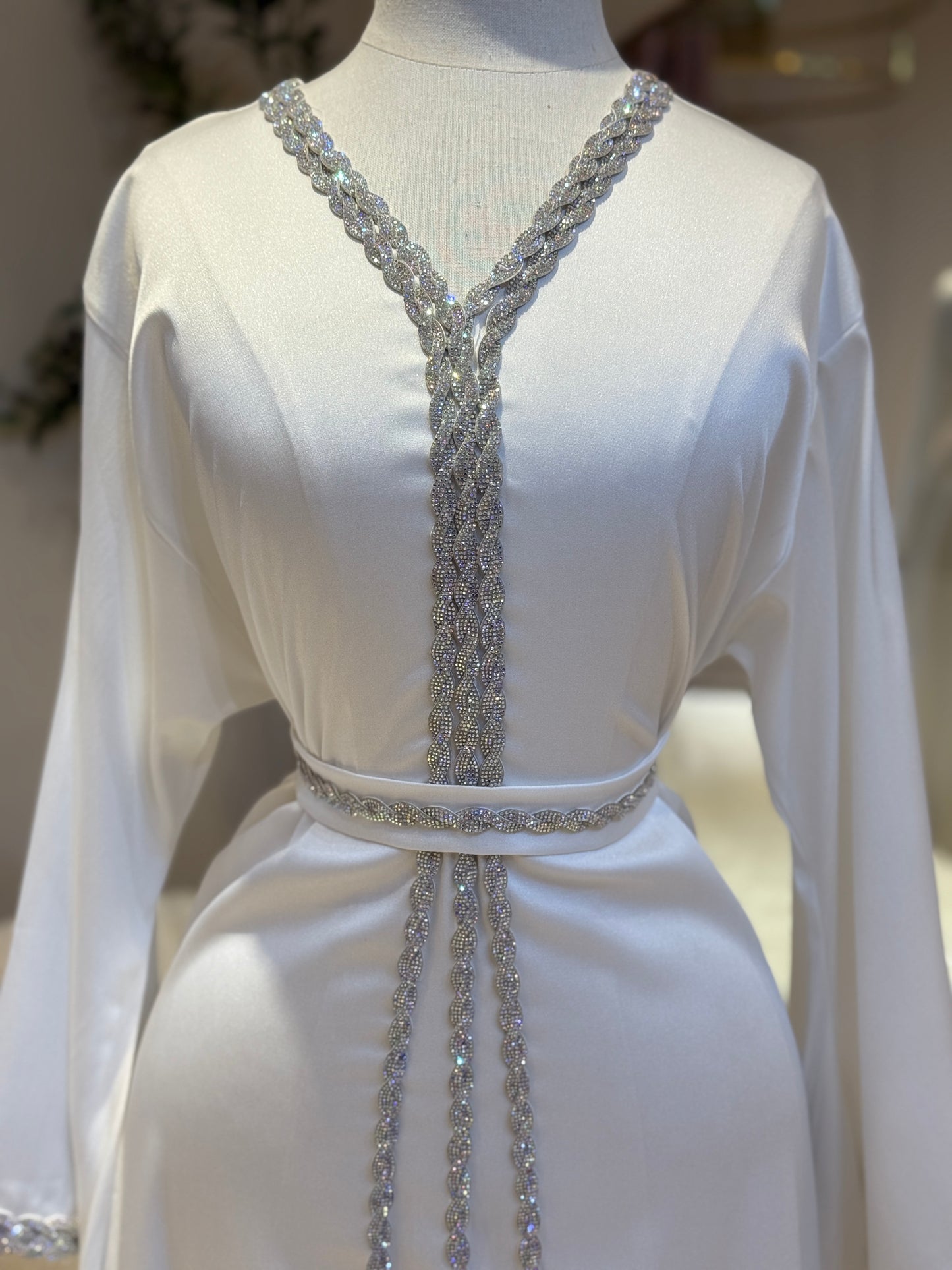 Sobha Satin Caftan Gown Style