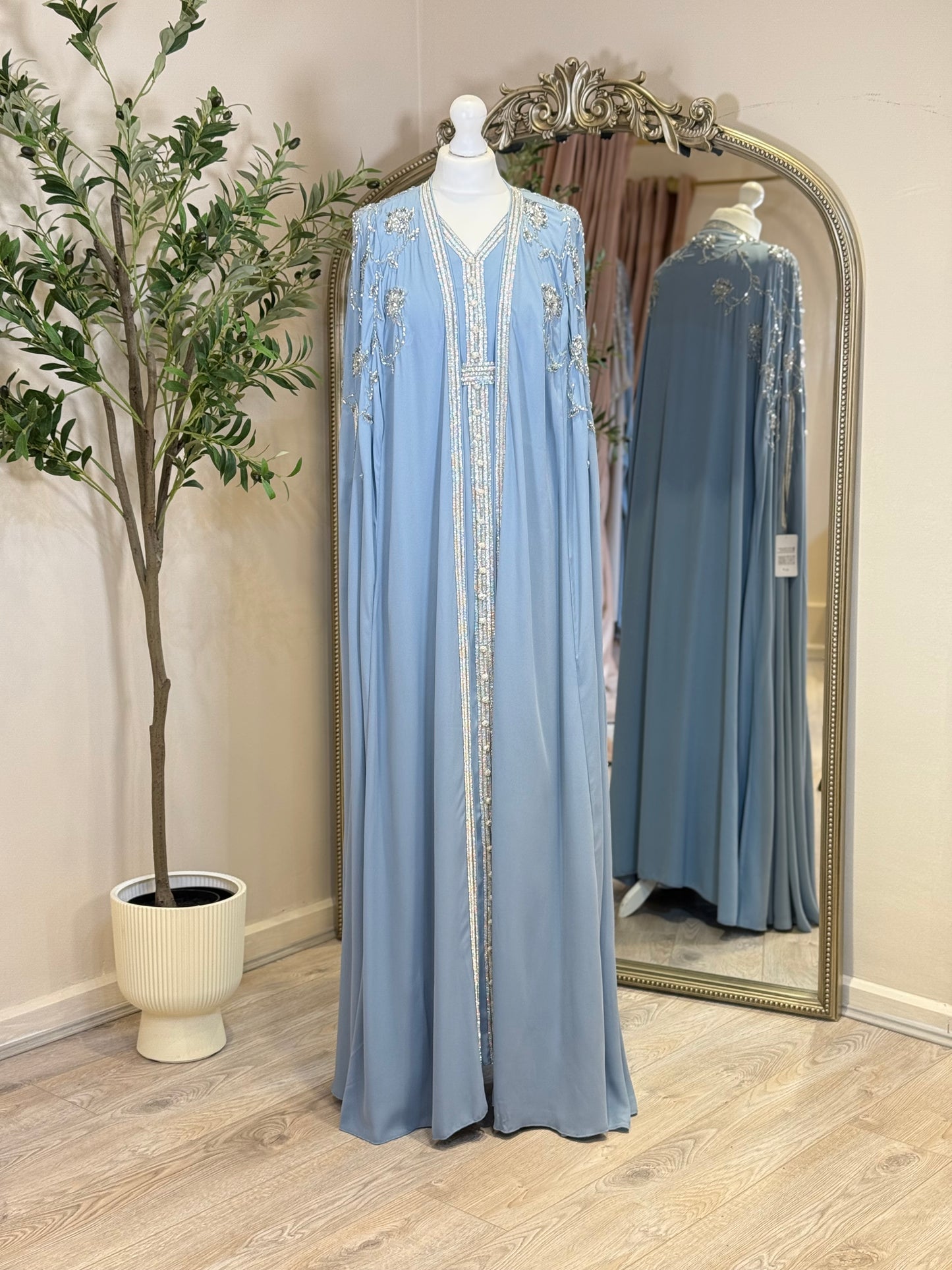 Adara Luxury Full Embalished Khaliji Caftan