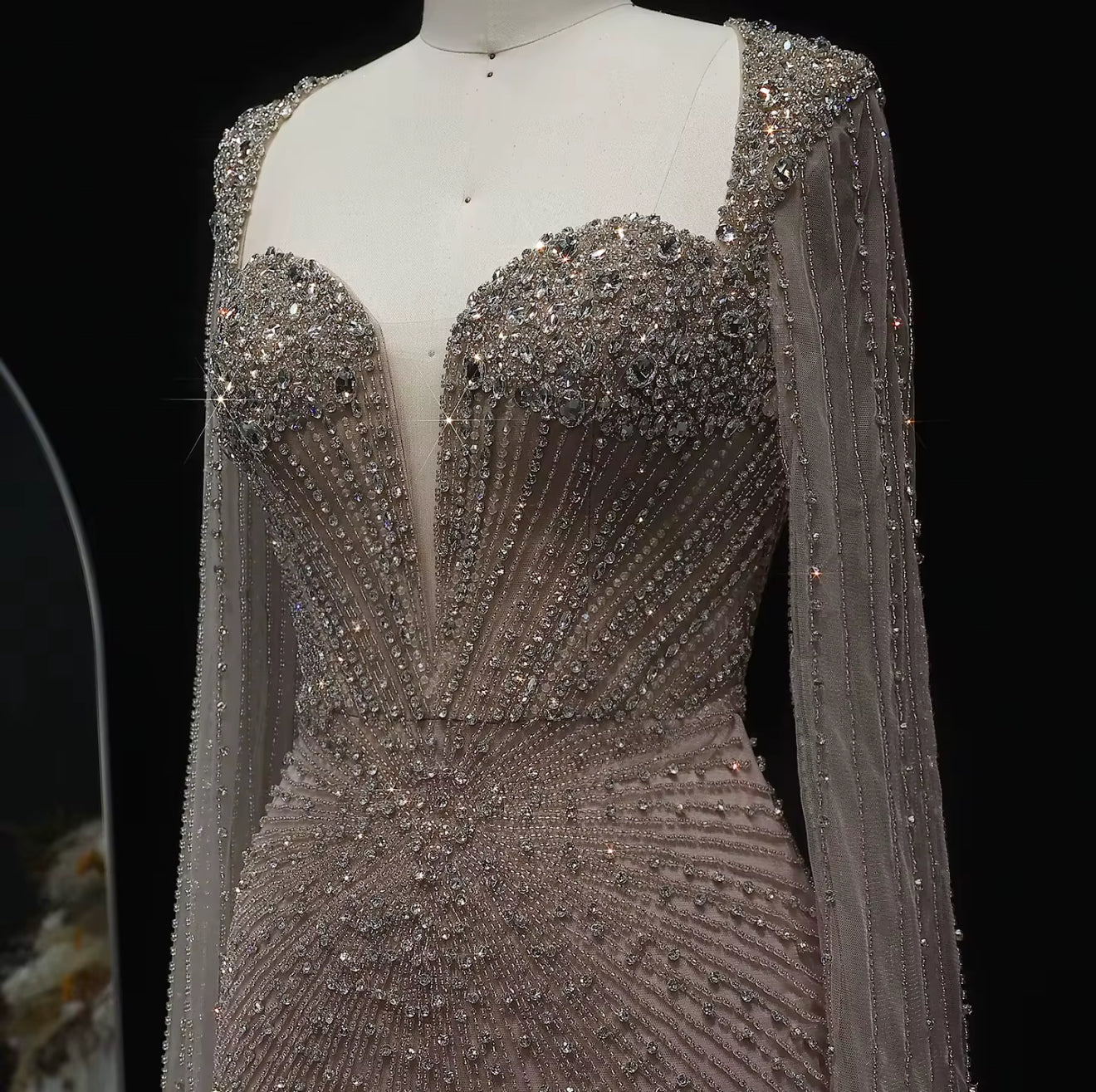 Almasa Hand Embellished Luxury Gown (Pre-Order)