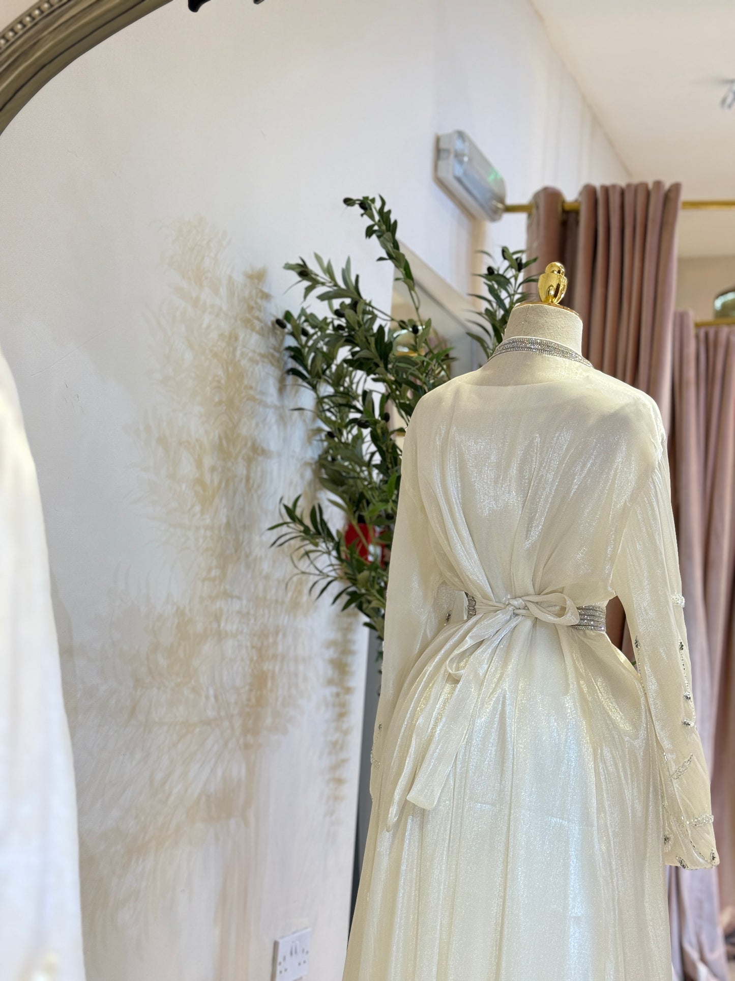 Elira Cream Luxury 3 Piece Caftan