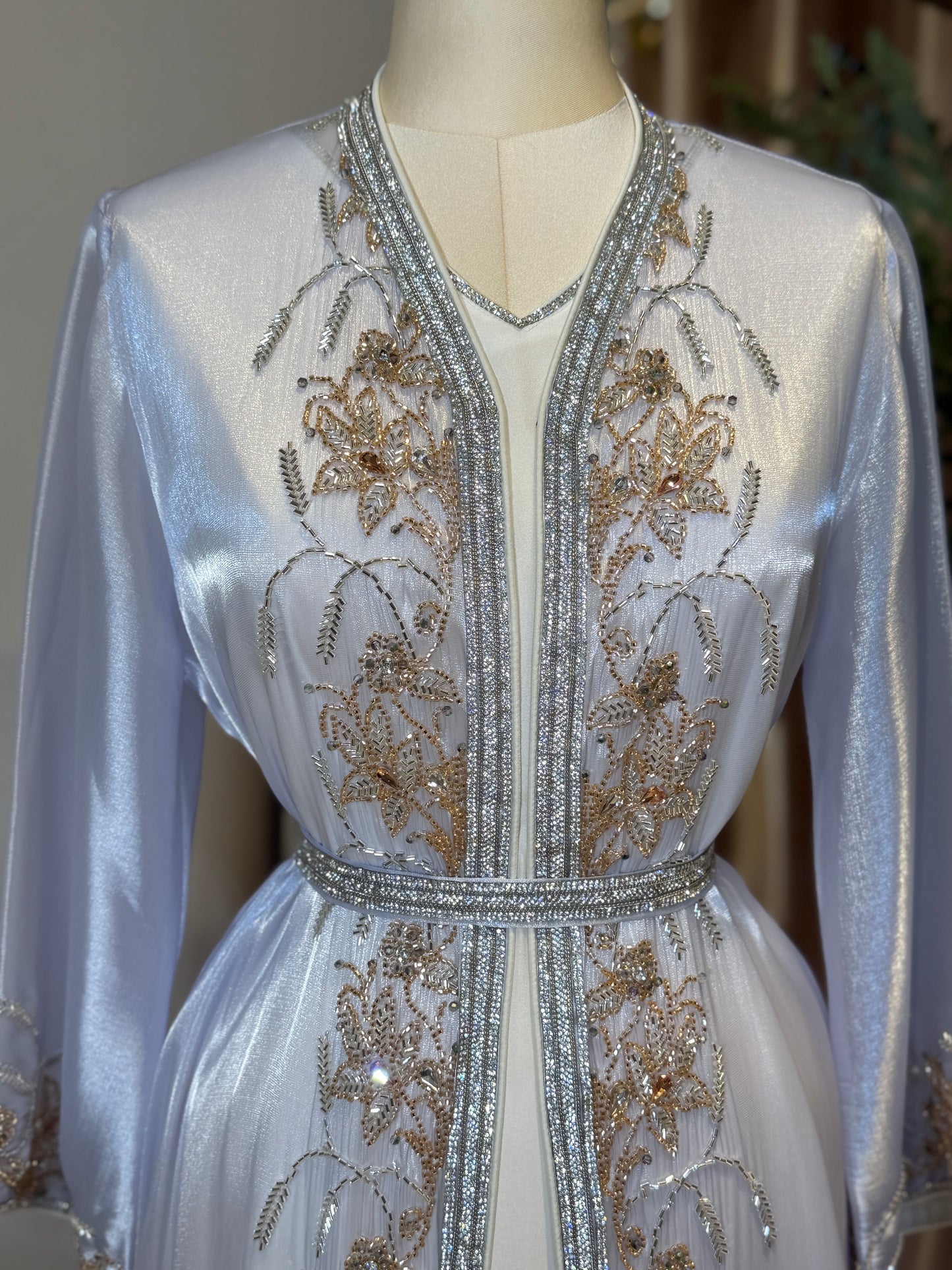 Halya Full Embellished Luxury Khaliji Caftan