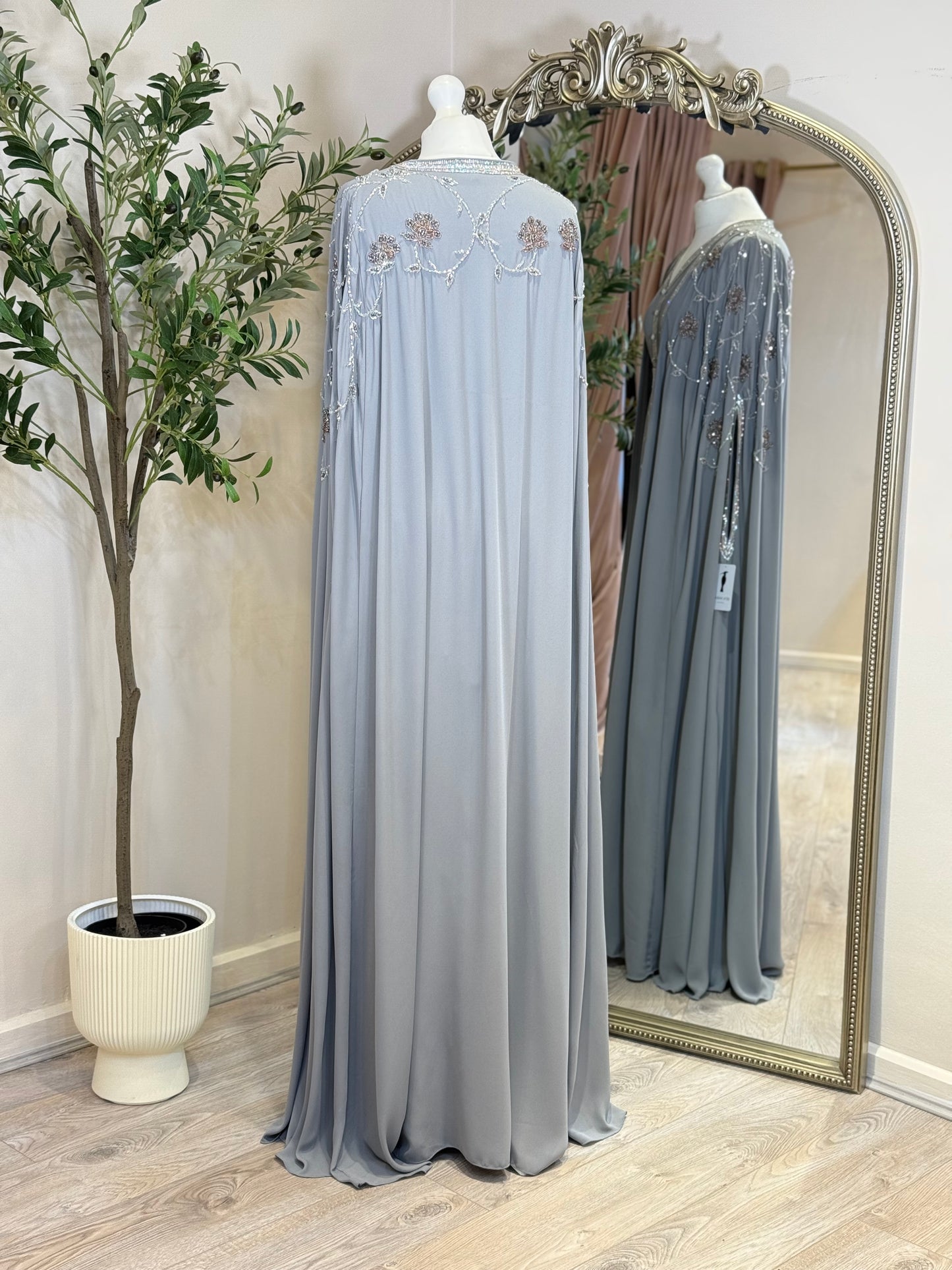 Adara Luxury Full Embalished Khaliji Caftan