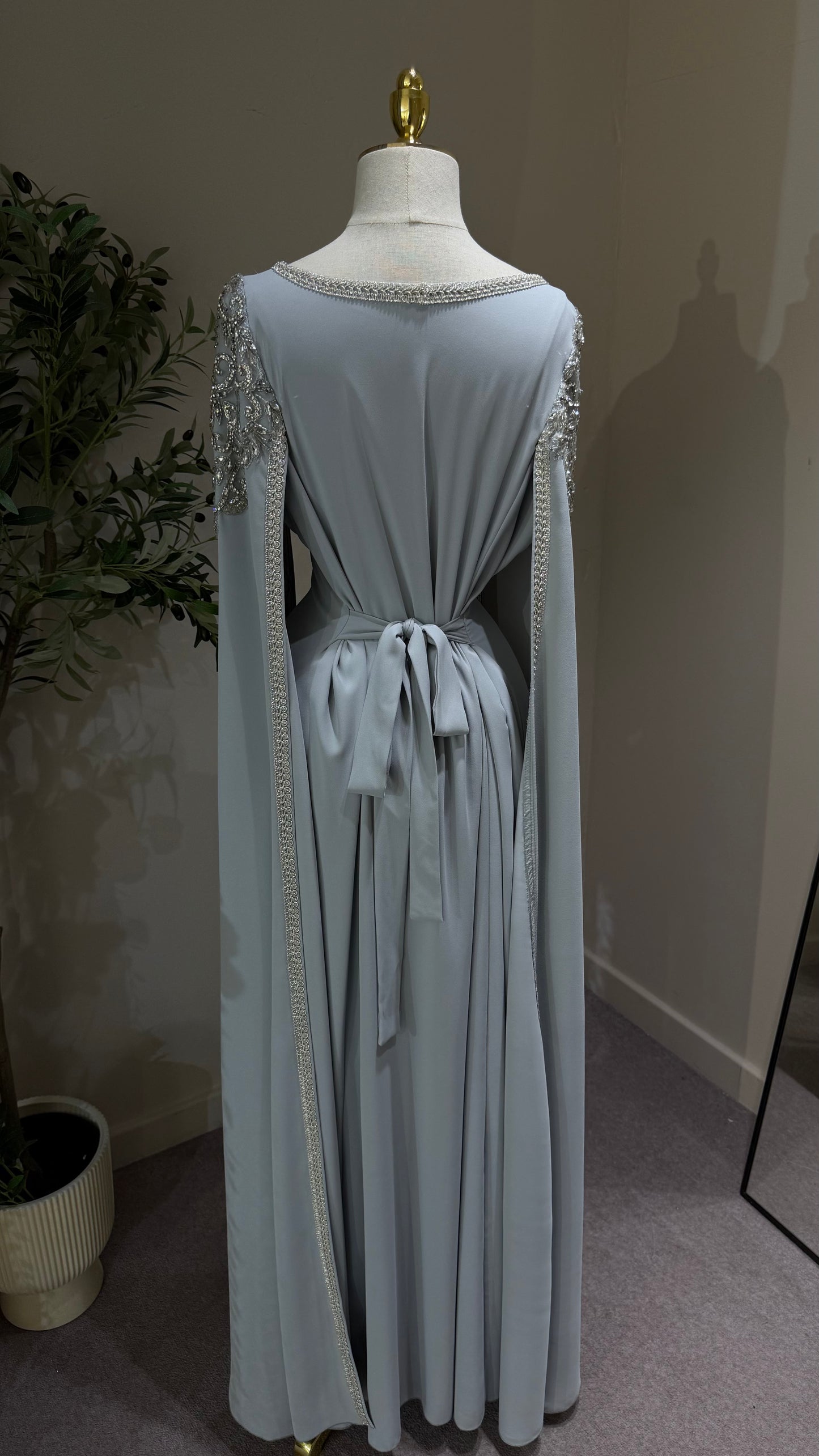 Grey Khaliji Kaftan