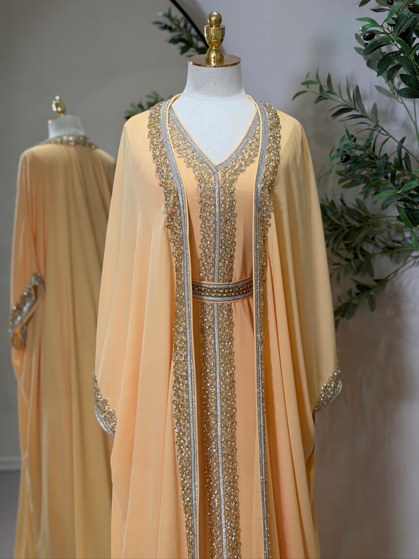 Hyam Hand Embellished Luxury Khaliji Caftan