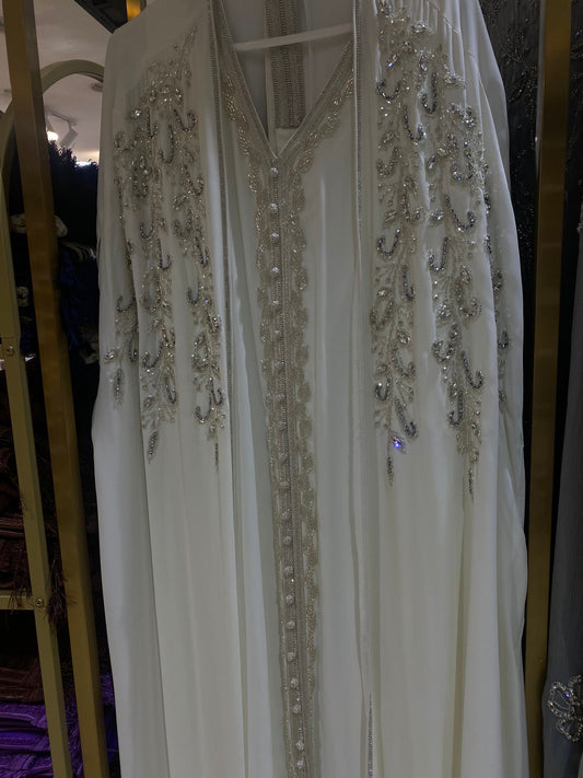 White Luxury Khaliji Caftan