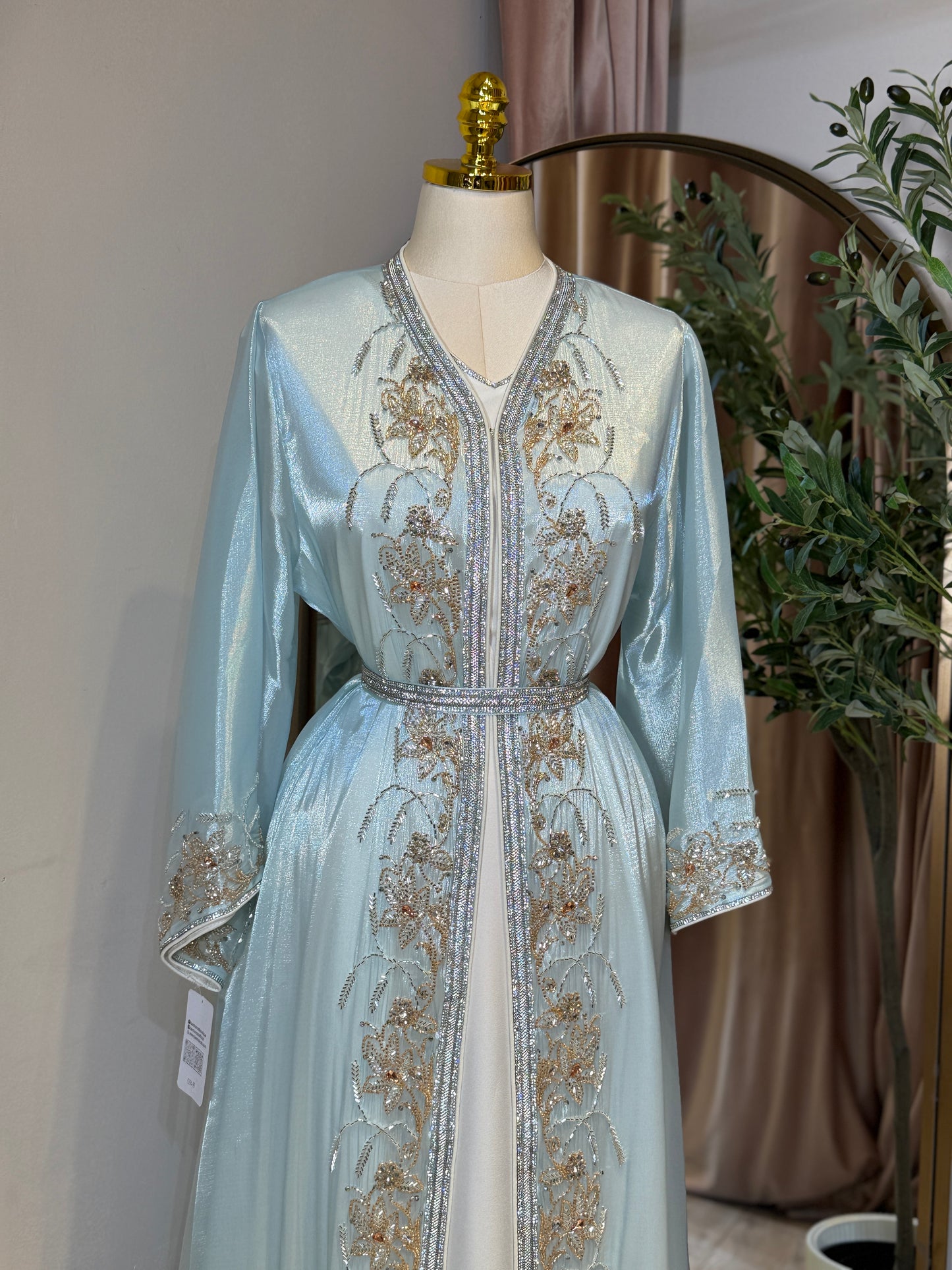 Halya Full Embellished Luxury Khaliji Caftan
