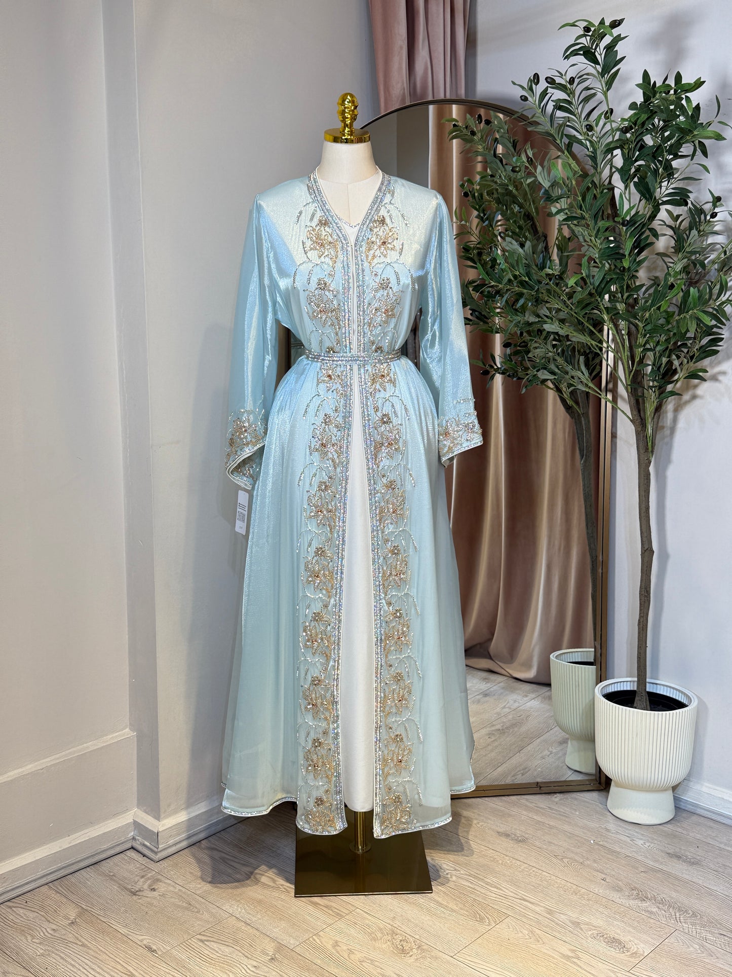 Halya Full Embellished Luxury Khaliji Caftan