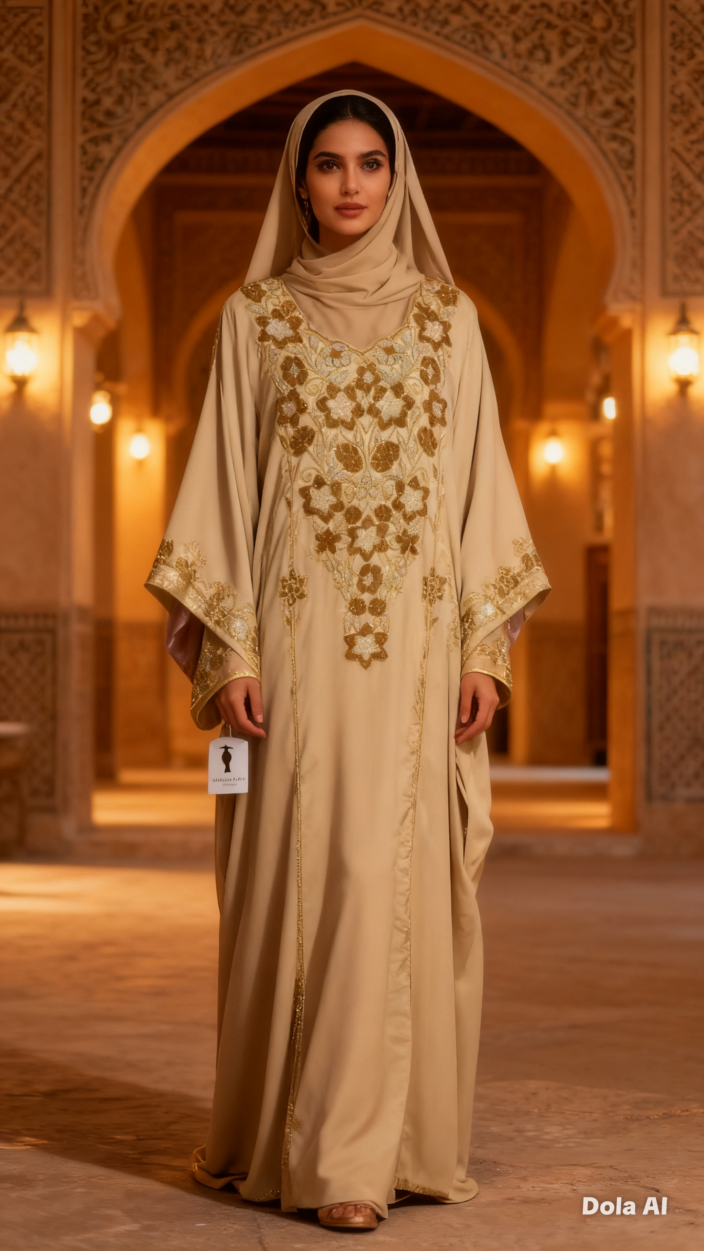 Gold Crystallised Emirate Thobe