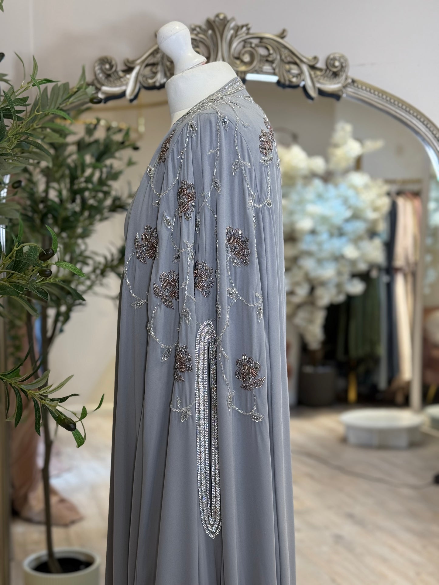 Adara Luxury Full Embalished Khaliji Caftan