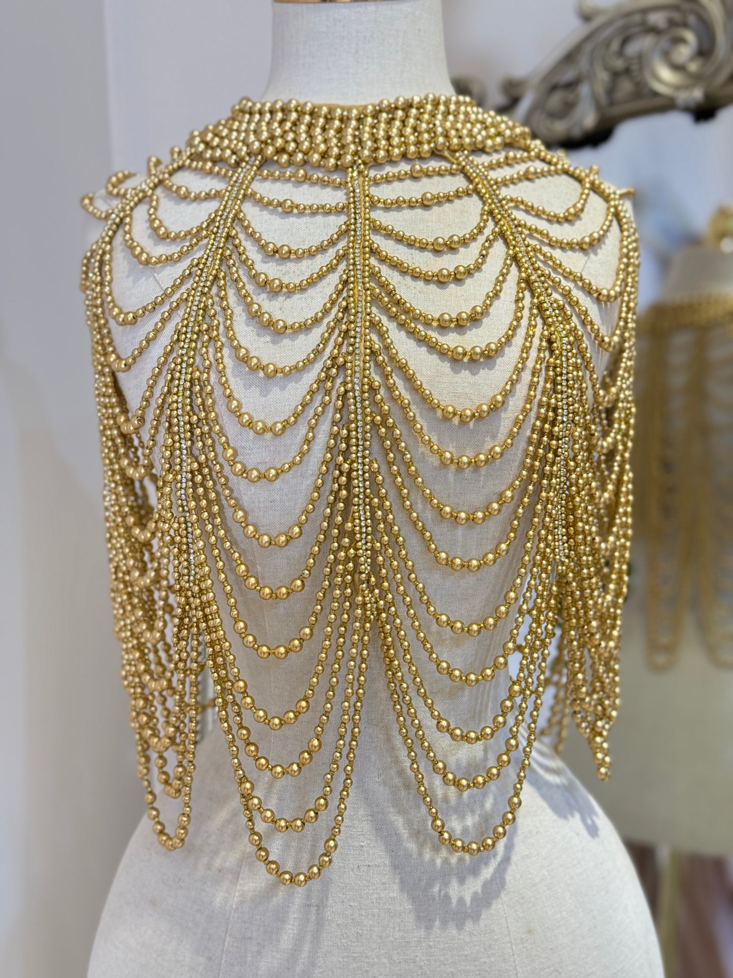 Gold Shoulder Multi-wear Necklace