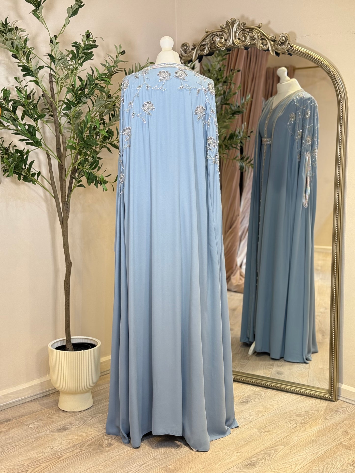 Adara Luxury Full Embalished Khaliji Caftan