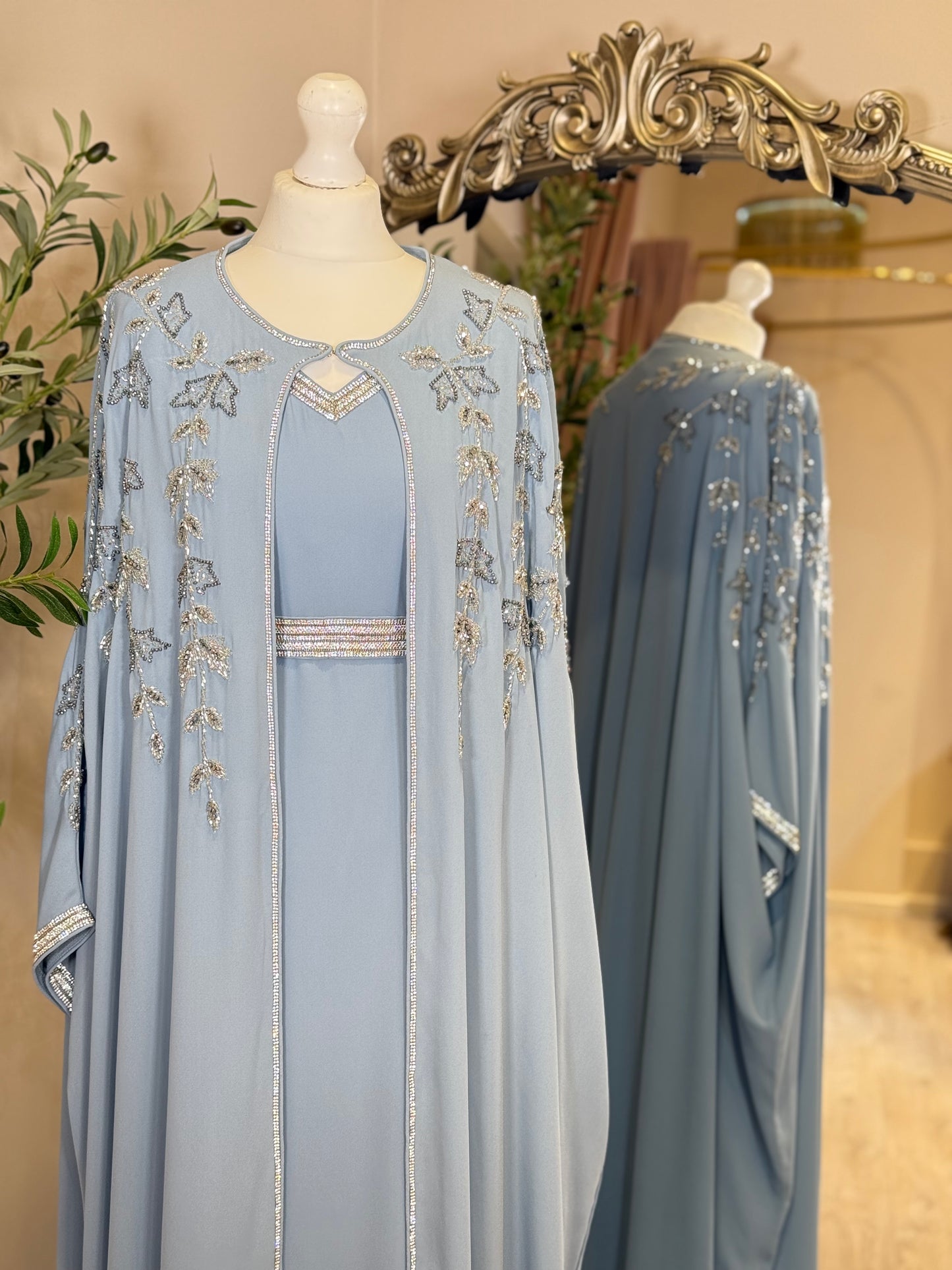 Elina Luxury Full Embalished Khaliji Caftan