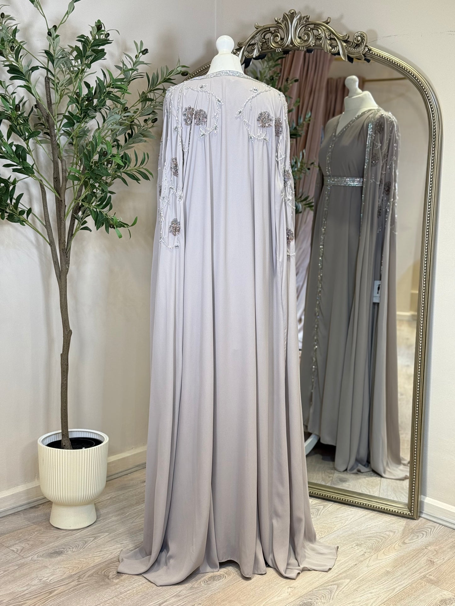 Adara Luxury Full Embalished Khaliji Caftan