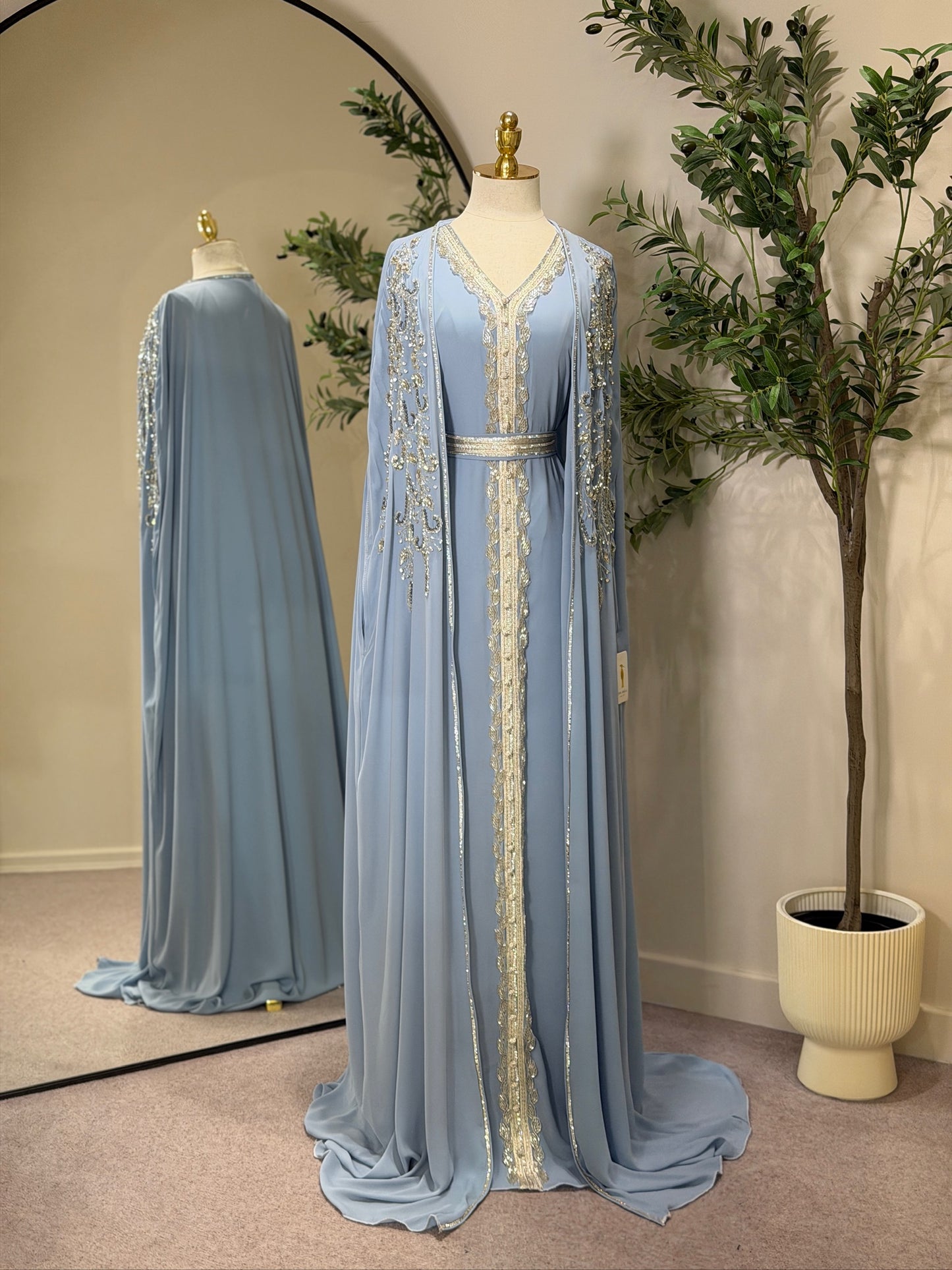 Elara Luxury 3 Piece Khaliji Caftan