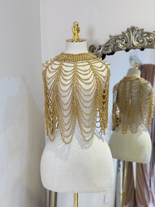 Gold Shoulder Multi-wear Necklace