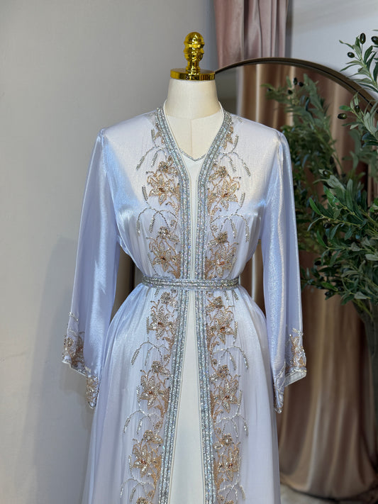 Halya Full Embellished Luxury Khaliji Caftan
